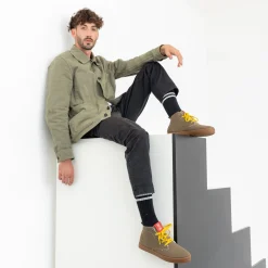Adam Vegan Olive Lace Bootie