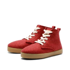 Adam Wool Red Lace Bootie