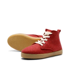 Adam Wool Red Lace Bootie