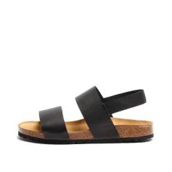 Alex Bio Leather Sandal Black