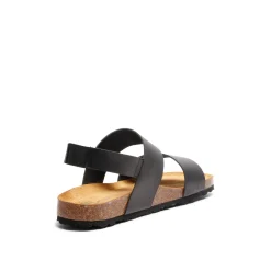 Alex Bio Leather Sandal Black
