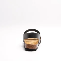 Alex Bio Leather Sandal Black