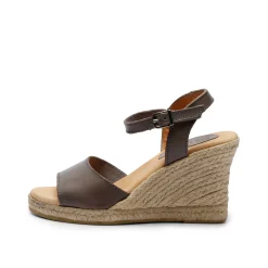 Babette Yute Wedge Sandal Gris