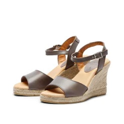 Babette Yute Wedge Sandal Gris