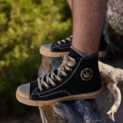 Billy Black Hemp Sneaker