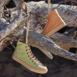 Billy Orange-Offwhite Hemp Sneaker