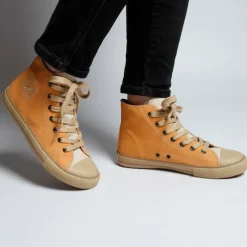 Billy Orange-Offwhite Hemp Sneaker