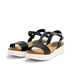 Eden Leather Sandal Black