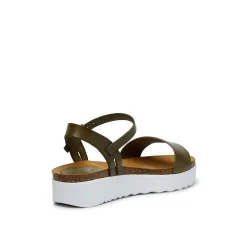Eden Leather Sandal Olive