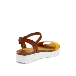 Eden Leather Sandal Whisky Sun