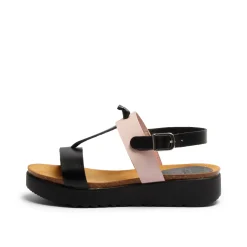 Edina Leather Sandal Black