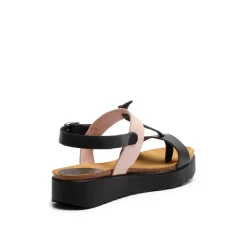 Edina Leather Sandal Black