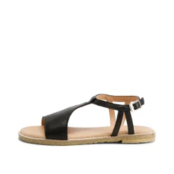 Eldora Leather Sandal Black
