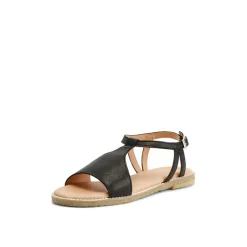 Eldora Leather Sandal Black