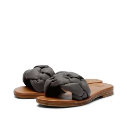 Estoril Leather Sandal Anthrazit