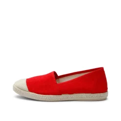 Evita Cotton Espadrille Red
