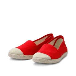 Evita Cotton Espadrille Red