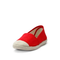 Evita Cotton Espadrille Red