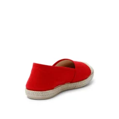 Evita Cotton Espadrille Red