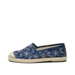 Evita Espadrille Flowers Azul