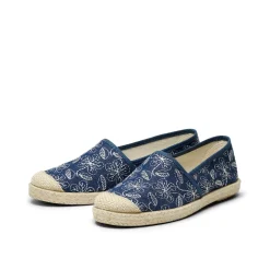 Evita Espadrille Flowers Azul