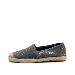 Evita Espadrille Snake Navy