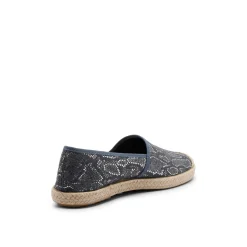 Evita Espadrille Snake Navy