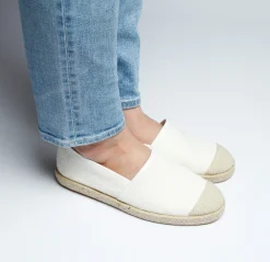 Evita Hemp Espadrille White