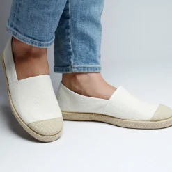 Evita Hemp Espadrille White
