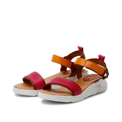 Feli Leather Sandal Fuchsia Multi