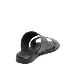 Fibi Leather Sandal Black