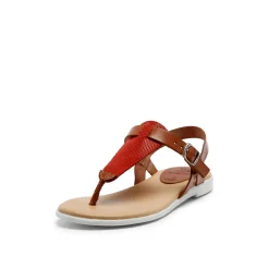 Flora Leather Sandal Sand Lipstick