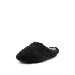 Furry Black Vegan Homeslipper
