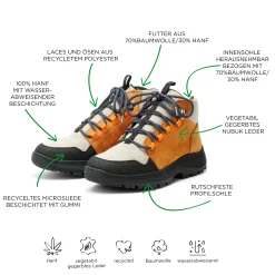 Hiking Hemp Whisky Bootie