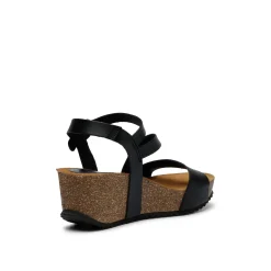 Jill Leather Sandal Black