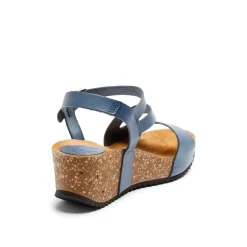 Jill Leather Sandal Navy