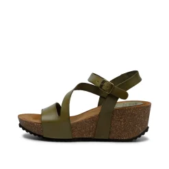 Jill Leather Sandal Olive