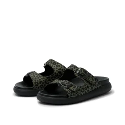 Juna Print Animal Sandal Olive