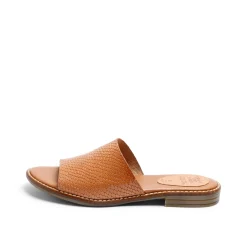 Kaja Leather Sandal Snake Sand