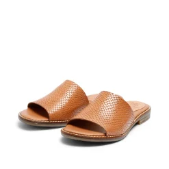 Kaja Leather Sandal Snake Sand