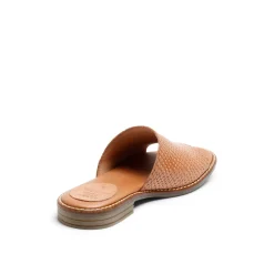Kaja Leather Sandal Snake Sand