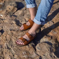 Lars Bio Leather Sandal Whisky