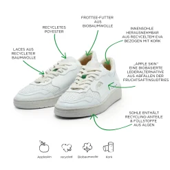 Level White Apple Sneaker