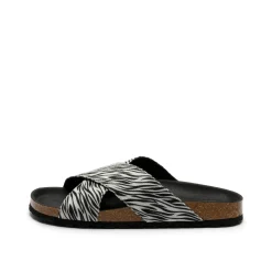 Lola Recycled Sandal Zebra