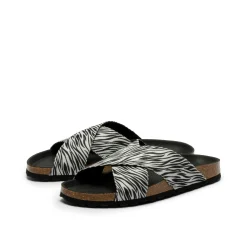 Lola Recycled Sandal Zebra
