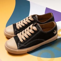 Marley Black Hemp Sneaker