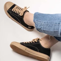 Marley Black Hemp Sneaker