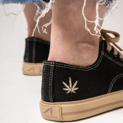 Marley Black Hemp Sneaker