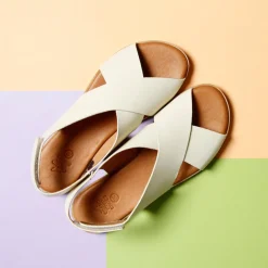 Menorca Leather Sandal Offwhite