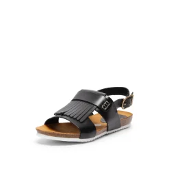 Nune Leather Sandal Black